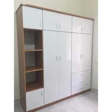 Tủ Bếp Nhựa Chữ U Có Quầy Bar Sang Trọng | Nội Thất Quốc Tiến
